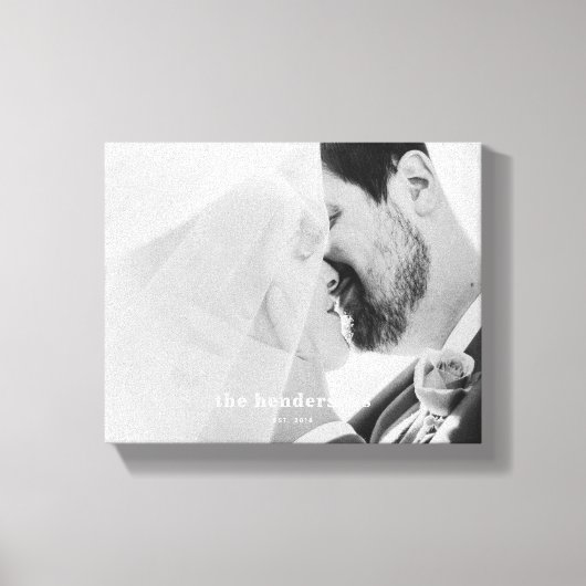 Impression d'un canevas photo personnalisé simple (Recto)