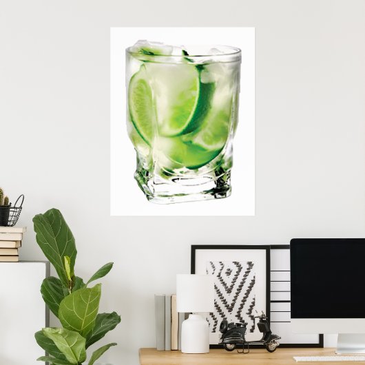 Impression d'un POSTER à la chaux Vodka (Bureau à domicile)