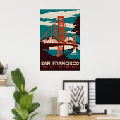 Impression d'une affiche de voyage vintage de San (Bureau à domicile)