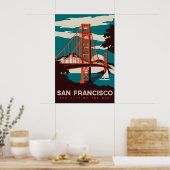 Impression d'une affiche de voyage vintage de San (Cuisine)