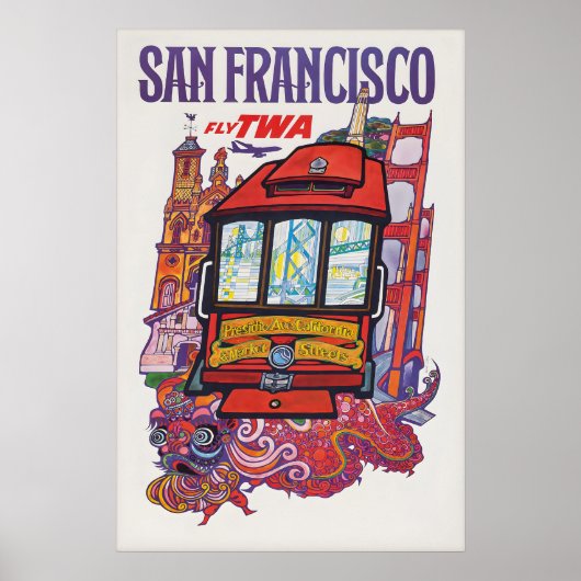 Impression d'une affiche de voyage vintage de San  (Devant)