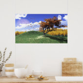 Impression d'une colline d'arbre (Cuisine)