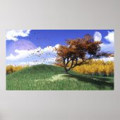 Impression d'une colline d'arbre (Devant)