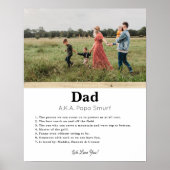 Impression d'une photo cadeau de Fête des pères pe (Devant)