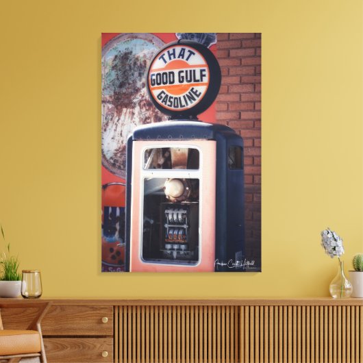 Impression d'une pompe à carburant orange (Insitu(Salon))