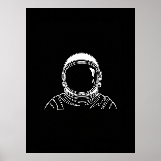 Impression d'une seule ligne d'astronaute (Devant)