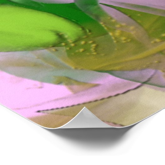 Impression d'une toile d'art à fleurs Abstraite (Coin)