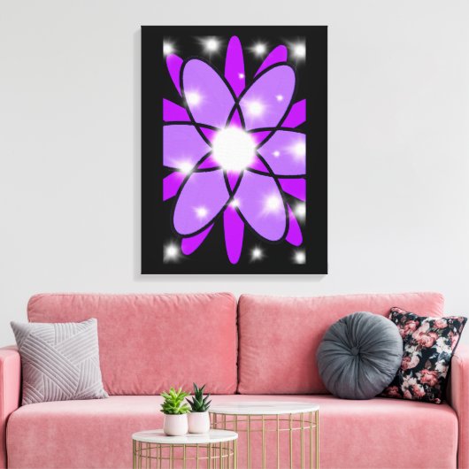 Impression d'une toile d'expérience florale (Insitu(Salon))