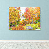 Impression d'une toile enrobée de palette de autom (Insitu (Plancher de Bois))