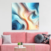Impression d'une toile étirée Abstraite (Insitu(Salon))