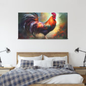 Impression d'une toile étirée de coq fascinante (Insitu(Chambre))