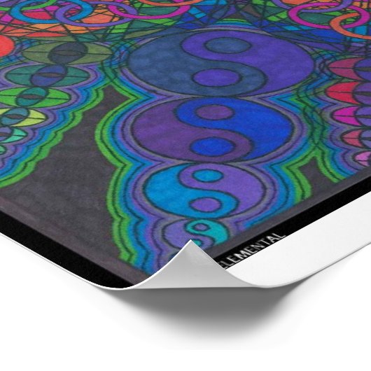 Impression élémentaire incendie zen (Coin)