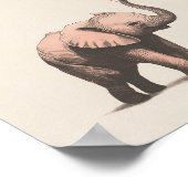 Impression éléphant | Art bébé éléphant | Nurserie (Coin)
