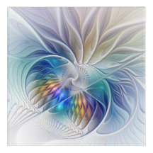 Imaginaire Floral, Fleur Fractale Abstraite coloré