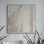 Impression en bande Pastel Neutre Et Doux<br><div class="desc">Impression murale surdimensionnée,  aux tons doux et neutres pastel,  dans un motif géométrique rayé abstrait.</div>