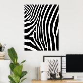 Impression en bande Zebra (noir et blanc) (Bureau à domicile)