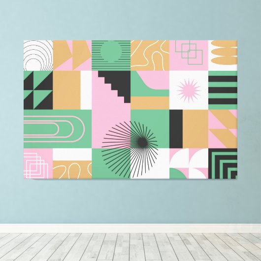 Impression en mosaïque Abstraite (Insitu (Plancher de Bois))