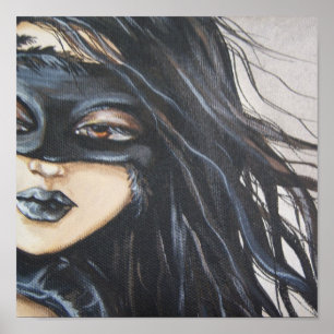 Impression en toile Angel foncé