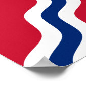 Impression en toile avec le drapeau de Saint-Louis (Coin)