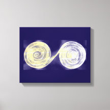 Impression en toile blanche spirale