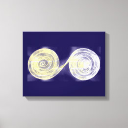Impression en toile blanche spirale