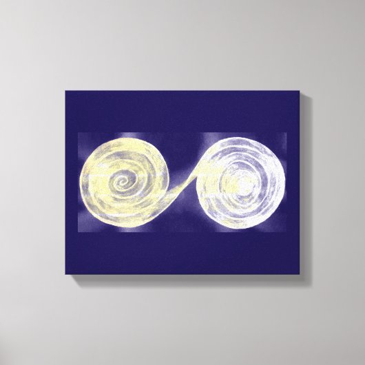 Impression en toile blanche spirale (Recto)