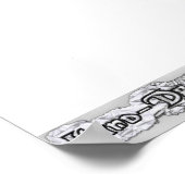 Impression en toile bleue à lèvres chaudes (Coin)