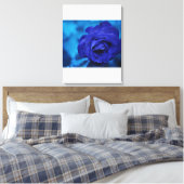 Impression en toile bleue étirée (Insitu(Chambre))