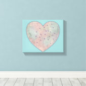 Impression en toile coeur (Insitu (Plancher de Bois))