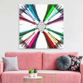 Impression en toile couleur diamant (Insitu(Salon))