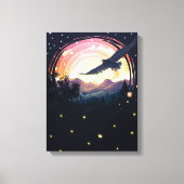 Impression en toile d'aigle noir (Recto)