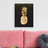 Impression en toile d'ananas or (Insitu(Salon))