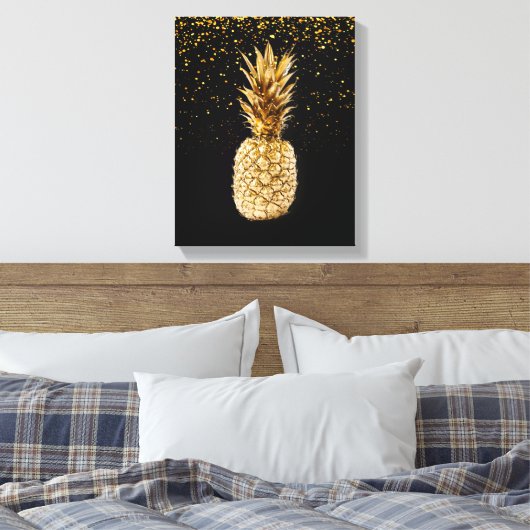 Impression en toile d'ananas or (Insitu(Chambre))
