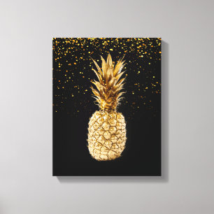 Impression en toile d'ananas or