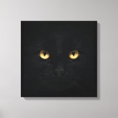Impression en toile de chat noir (Recto)