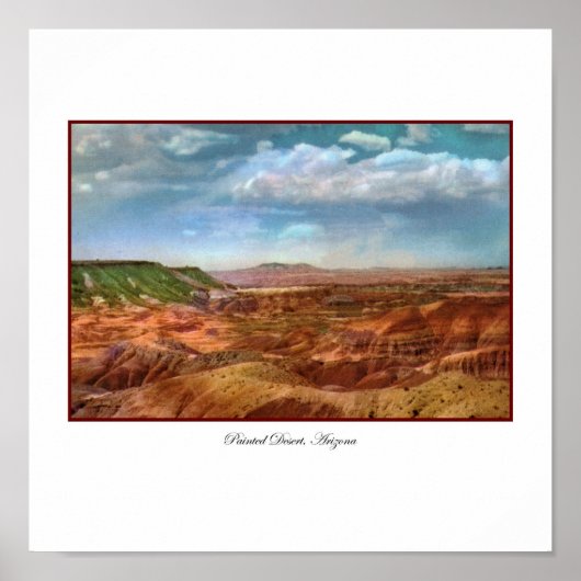 Impression en toile de désert peinte (Devant)