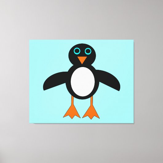 Impression en toile de pingouin mignon (Recto)