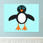 Impression en toile de pingouin mignon (Insitu (Plancher de Bois))