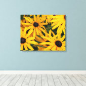 Impression en toile de Susans aux yeux noirs (Insitu (Plancher de Bois))