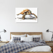 Impression en toile de tortue "Miss You" (Insitu(Chambre))