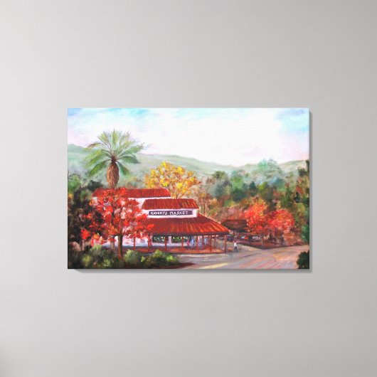 Impression en toile du marché de Roberts dans Wood (Recto)