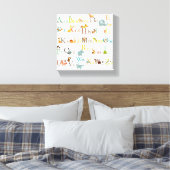 Impression en toile étirée - Alphabet coloré (Insitu(Chambre))