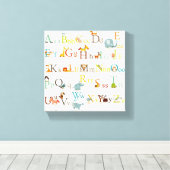 Impression en toile étirée - Alphabet coloré (Insitu (Plancher de Bois))