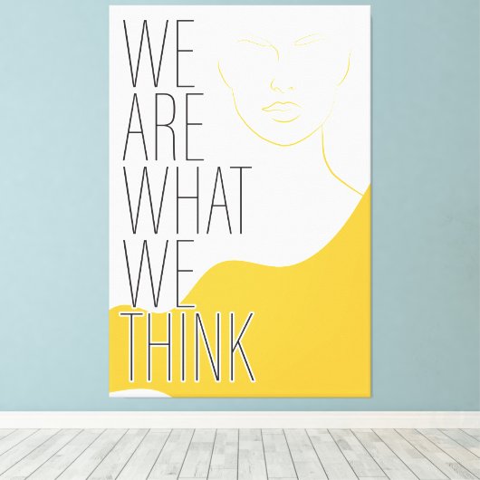 Impression en toile étirée avec message inspirant (Insitu (Plancher de Bois))