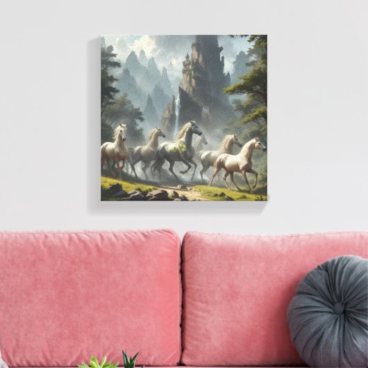 Impression en toile étirée Cheval (Insitu(Salon))