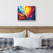 Impression en toile étirée colorée (Insitu(Chambre))