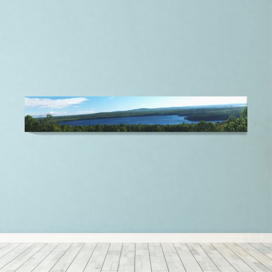 Impression en toile étirée de la vue en millions d (Insitu (Plancher de Bois))