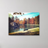Impression en toile étirée du parc et du lac (Recto)