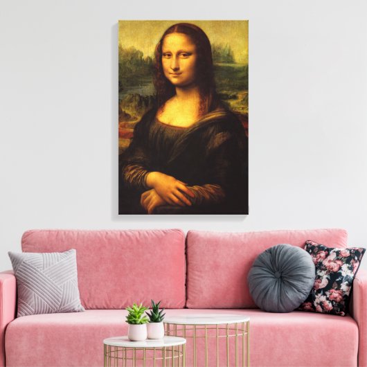 Impression en toile étirée Mona Lisa (Insitu(Salon))