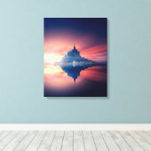 Impression en toile étirée - Mont Saint-Michel Fra (Insitu (Plancher de Bois))